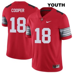 Youth NCAA Ohio State Buckeyes Jonathon Cooper #18 College Stitched 2018 Spring Game Authentic Nike Red Football Jersey ER20G53IE